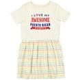 thumbnail image 3 of Inktastic Puerto Rico Love My Puerto Rican Family Girls Toddler Dress, 3 of 5