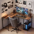 thumbnail image 2 of Escritorio para Computadora FurnitureR Mesa de Oficina Beige MDF Resistente, 2 of 7