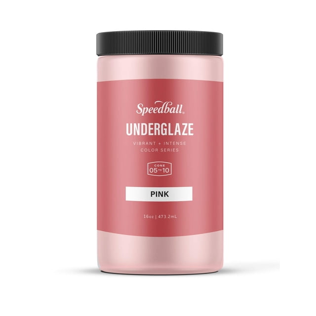 Esmalte de engobe Speedball rosa 473 ml sin plomo apto para alimentos