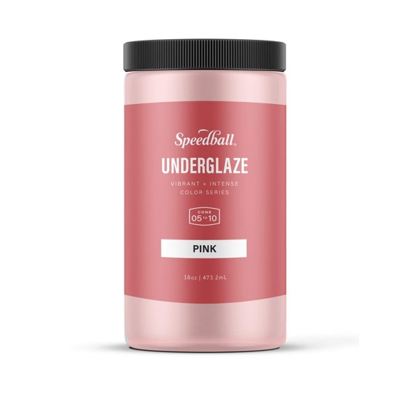 Esmalte de engobe Speedball rosa 473 ml sin plomo apto para alimentos