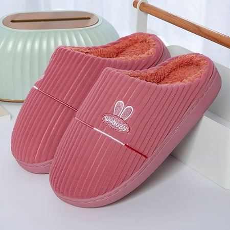 

NEGJ Women Winter Home Cotton Slides Slippers Casual Home Shoes
