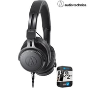 Audio-Technica ATH-M60XA On-Ear Professional Monitor Headphone Bundle with 2 YR CPS Enhanced Protection Pack
