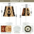 thumbnail image 4 of Boho Pattern LED Desk Lamp Table Lamp USB Bedside Nightstand Small Lamp for Bedroom Living Room Kids Room, 4 of 8