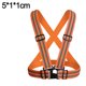 thumbnail image 2 of chalecos de seguridad reflectantes de alta visibilidad | Ligero, Ajustable y Elástico | para trotar, andar en bicicleta, trabajadores de la construcción Ormromra BST3007557-2, 2 of 5