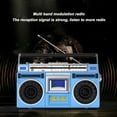 thumbnail image 3 of Reproductor de casete Bluetooth FM MW SW1 SW2 de 4 bandas, reproductor de casete retro para niños mayores, 3 of 3