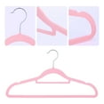 thumbnail image 3 of Unique Bargains Velvet Non-Slip Hangers Space Saving Clothes Hangers 30 Packs Pink, 3 of 6