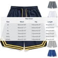 thumbnail image 2 of MYAOYI Mens Shorts Basketball Shorts Mesh Quick Dry Athletic Gym Shorts with Pockets Drawstring Loose Fit for Running Workout, 2 of 5