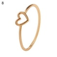 thumbnail image 2 of SPRING PARK Round Ring, Women Simple Hollowed-Out Heart Ring Valentine Propose Circlet Jewelry Gift, 2 of 7