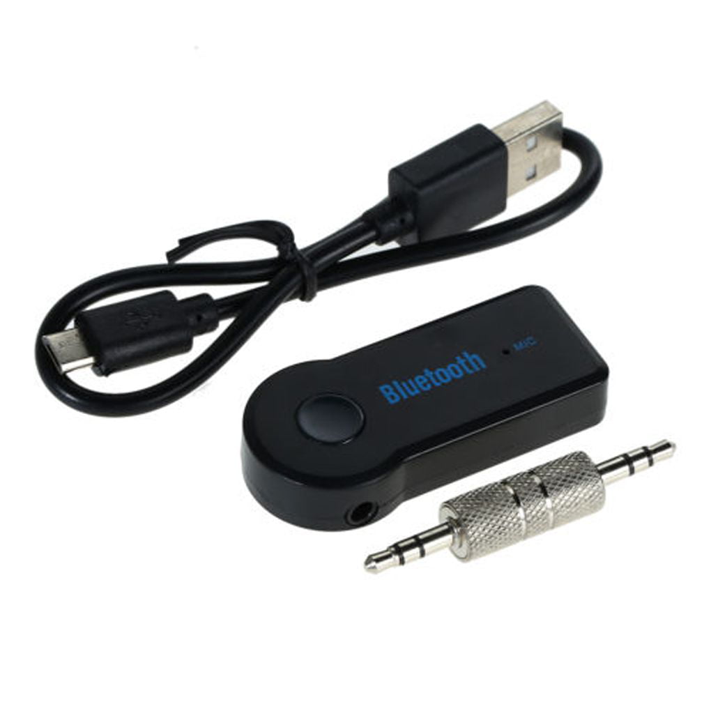 3.5mm Wireless Bluetooth AUX Audio Stereo Music Car Receiver Adapter with Mic-UK 