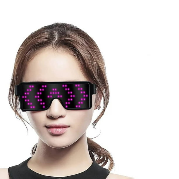 Women Men 8 Modes LED Glasses Light Up Glow Sunglasses Eyewear Decoration  for Nightclub Party 