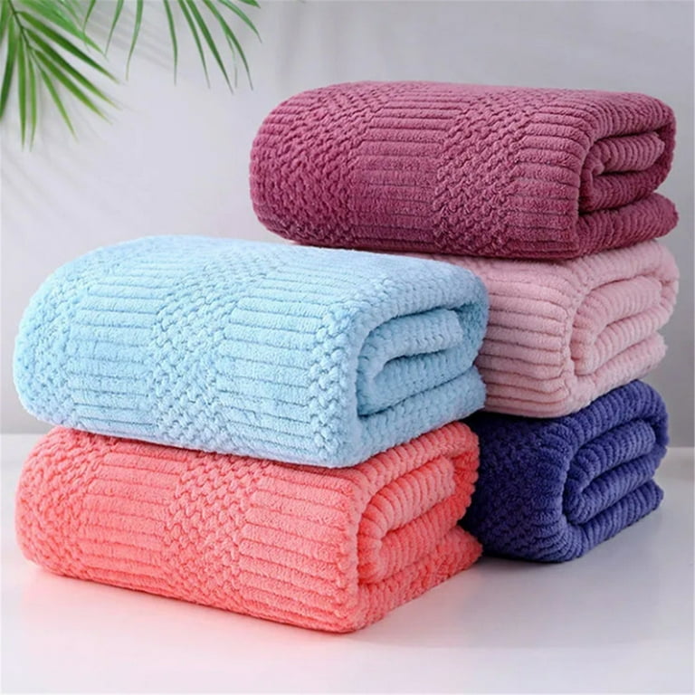 WOXINDA Towel Two In One Soft And High Density Set Coral Absorben And Towel  Bath Home Textiles Charter Club Towels Extra Long Hand Towels Fast Drying