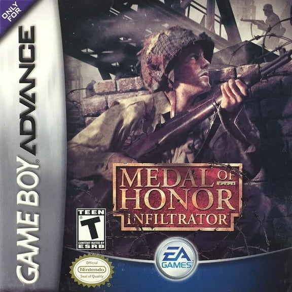 Restored Medal of Honor: Infiltrator (Nintendo GameBoy Advance, 2003) Shooter Game (Refurbished)