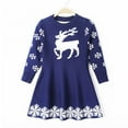 thumbnail image 2 of Robe Chandail de Noël pour Filles Enfants Robe d'Hiver Décontractée pour Bébé 2-7 Ans, 2 of 5