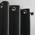 thumbnail image 4 of Sun Zero Cyrus Thermal 100% Blackout Grommet Curtain Panel, 40"X84", Charcoal, 4 of 11