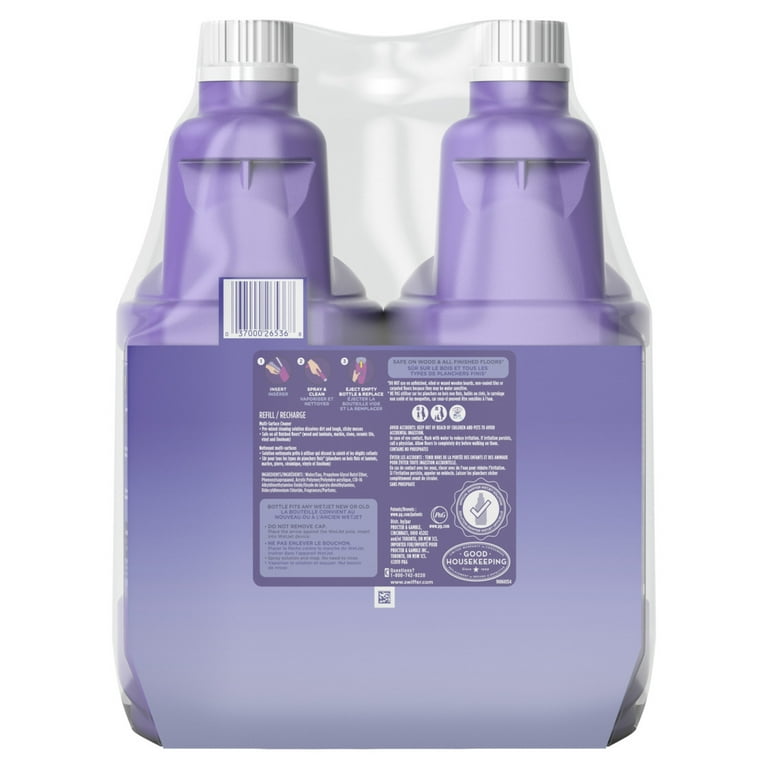 Swiffer WetJet Floor Cleaner Refill Solution Lavender 42.2 fl oz 2
