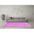 thumbnail image 3 of Ahgly Company Indoor Square Abstract Purple Modern Area Rugs, 4' Square, 3 of 4