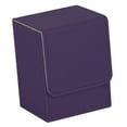thumbnail image 1 of Trading Card Deck Box, Playing , Premium PU Leather Card Deck Case Violet, 1 of 7
