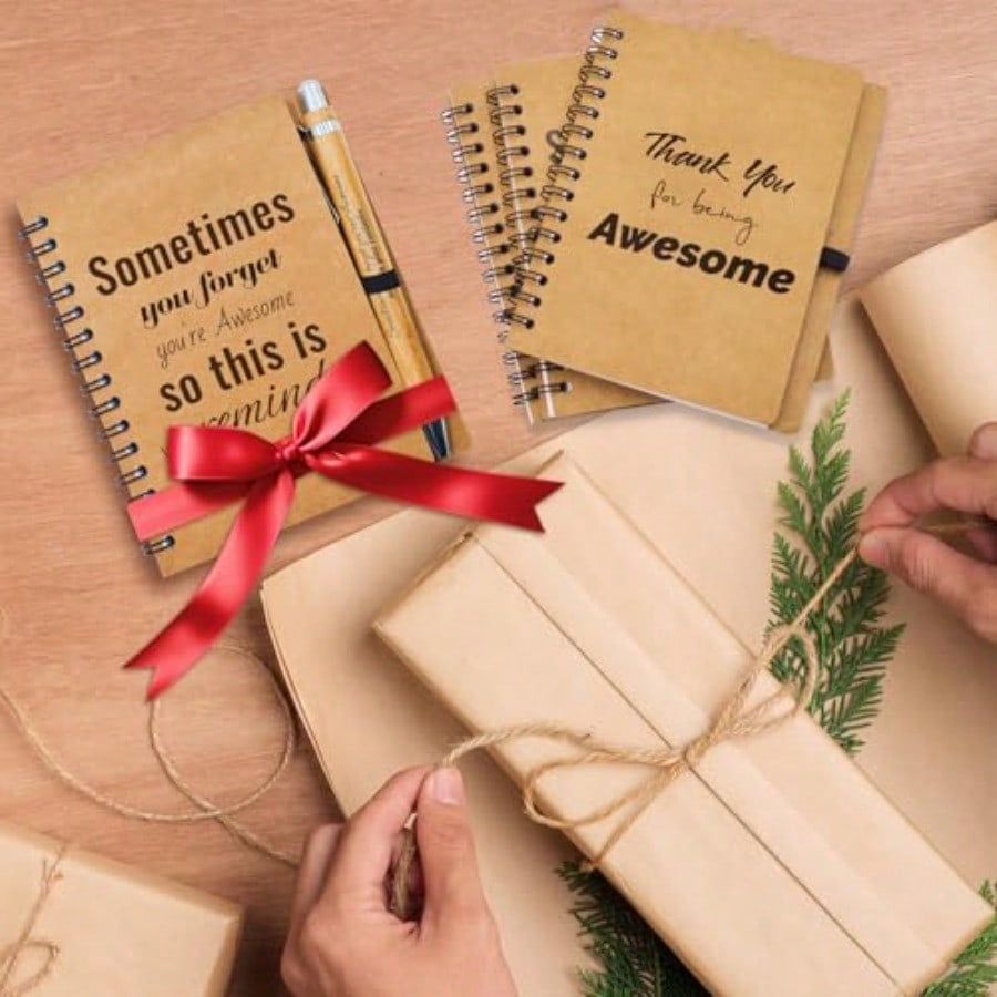 60 Pcs Employee Appreciation Gifts Bulk -30 Sets of Inspirational Notebooks with Motivational Pens Small Notepads for Coworkers Office Staff Team Volunteer Group Teachers Thank You Gifts