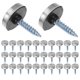 thumbnail image 1 of 100 tornillos de acero inoxidable para espejos con tapas decorativas, clavos de repuesto para herrajes publicitarios y espejos decorativos, 1 of 8
