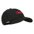 thumbnail image 5 of Crab Embroidered Unconstructed Cap - Black OSFM, 5 of 5