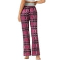 thumbnail image 3 of INSPIRE CHIC Women's Pajamas Yoga Casual Trousers Wide Leg Sleepwear Lounge Pants M Pink, 3 of 6