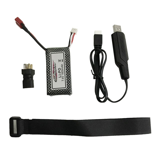 7.4v 1600mAh Lipo Battery For XINLEHONG 9125 Remote Control RC Car Spare Parts 9125 Battery Accessory Link line and battery