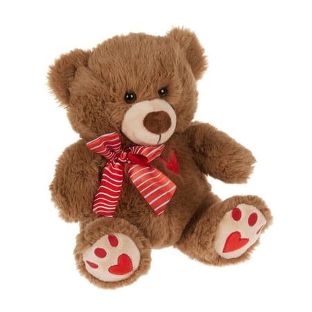 Way To Celebrate Valentine's Day Small Teddy Bear Plush, Brown