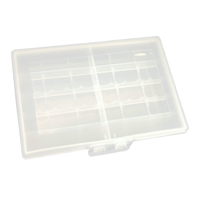 Caja De Almacenamiento De Batería De Plástico Transparente/soporte Organizador 120x85x20mm Sunnimix Caja de almacenamiento para el hogar