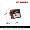 thumbnail image 2 of Medidor de transferencia de combustible Fill-Rite 901CMK300V 6-40L/min con kit de montaje, 2 of 2