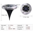 thumbnail image 2 of Utomhus solcellslampor 8 LED solcellslampor utomhus golvlampa utomhus golvlampor trädgårdslampor Ip65 (8 varmvitt)-WELLNGS, 2 of 5