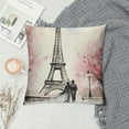 thumbnail image 2 of HENGT  Throw Pillow Covers, Oil Painting Paris European City Landscape France Eiffel Tower Pillow Cases Home Decorative Square Pillowcases, 2 of 5