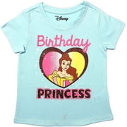 Disney Princess Belle Girls Single Birthday Tee, Toddler