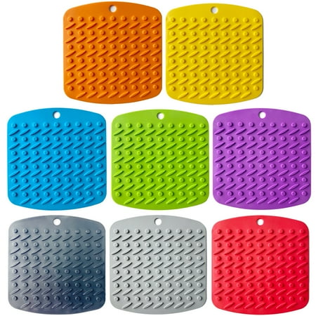 

SPRING PARK Heat Resistant Silicone Kitchen Mat Pan Hot Pot Holder Non slip