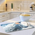 thumbnail image 6 of FREEAMG Wolf Cloud Sky White Dish Drying Mat for Kitchen Counter, Ultra Absorbent Reversible Microfiber Dishes Drying Rack Pad Heat-resistant Mats 18x24in, 6 of 7