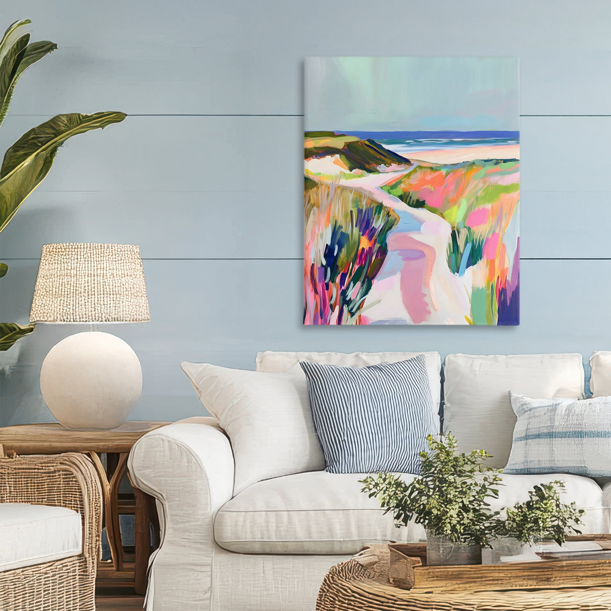 Stupell Industries Pathway Through Pastel Sand Dunes Canvas Wall Art, design by The Prints Vibe