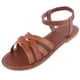thumbnail image 3 of Sandalias planas cómodas sandalias de vestir con punta abierta zapatos para caminar para mujer, 3 of 9