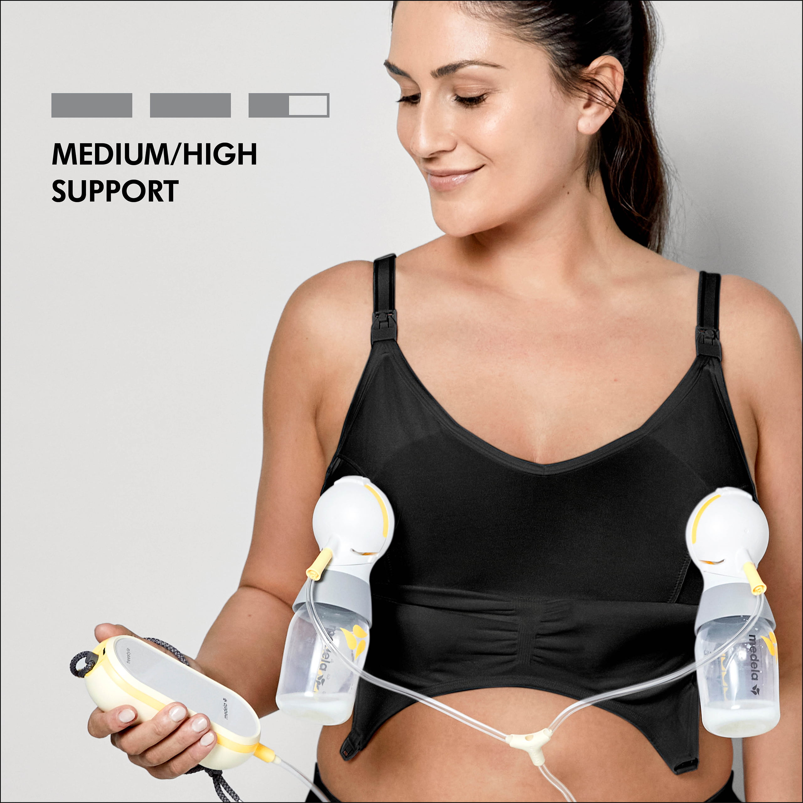 Medela 3 in 1 Nursing and Pumping Bra  Breathable, Lightweight for Ul –  Zecoya