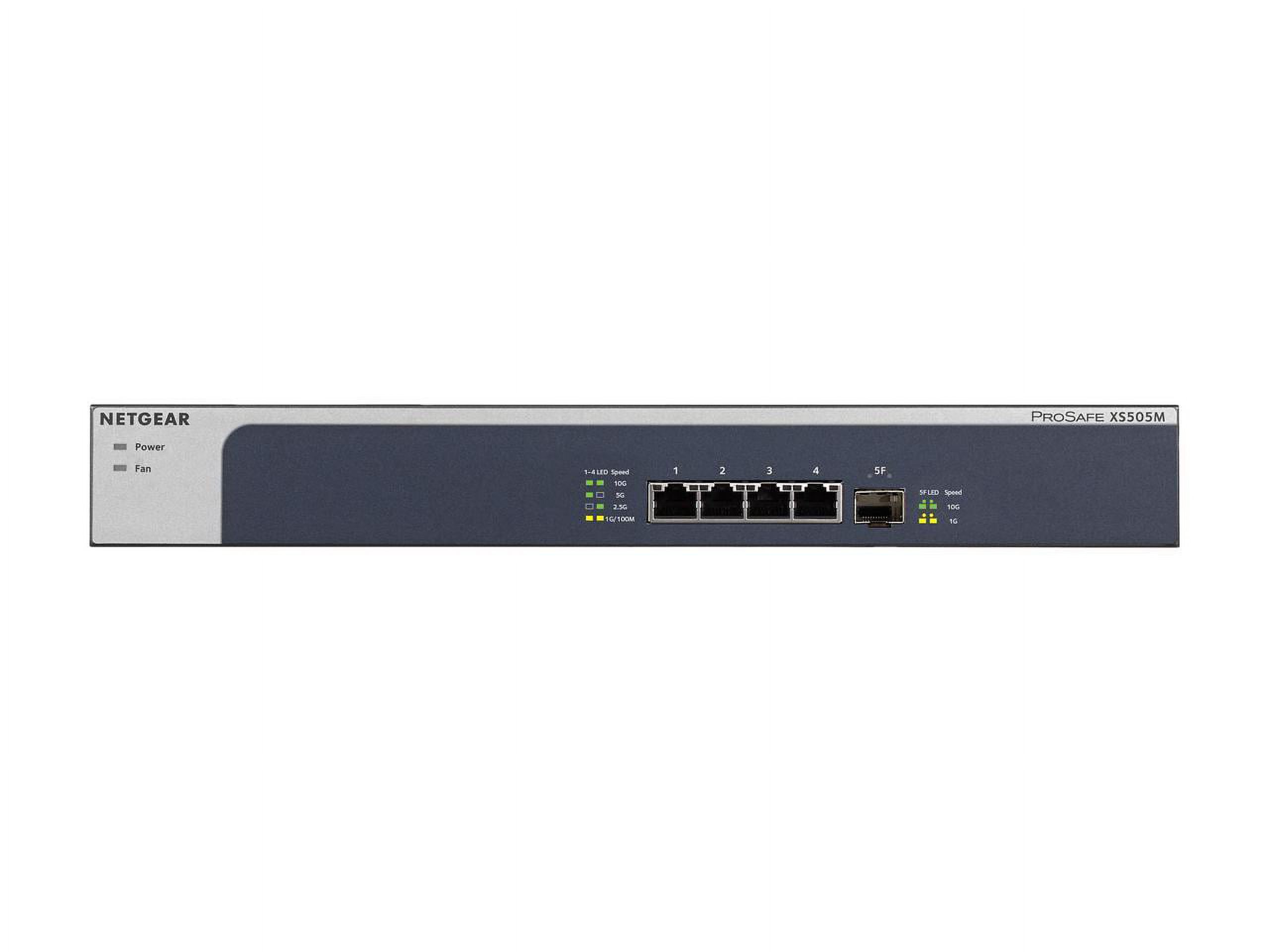 NETGEAR 5-Port 10G Multi-Gigabit Ethernet Unmanaged Switch (XS505M) - image 2 of 5