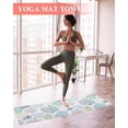 thumbnail image 2 of Coastal Yoga Towel for Hot Yoga Non Slip, Summer Beach Nautical Coral Starfish Yoga Mat Towel Absorbent Yoga Sweat Towels Microfiber Hot Yoga Blanket for Bikram Pilates 26"x74", 2 of 7