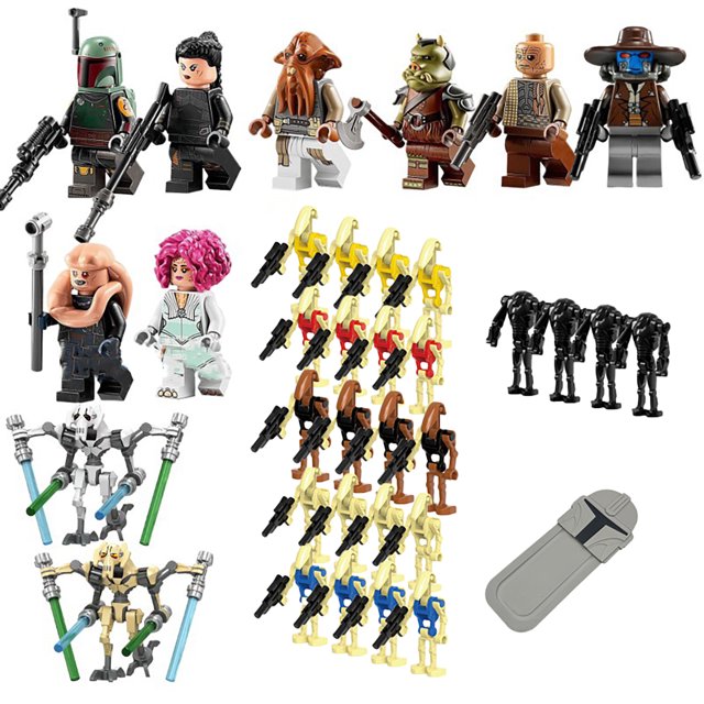 35Pcs Space War Series Clone Legion Building Block Toy, Bounty Hunter Action Figures with Bookmark, Minifigures Gift For Boys Girls Fans