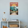 thumbnail image 4 of Nostalgic Puerto Escondido Retro Travel Poster Featuring Beach Bars And Murals Canvas Poster, 4 of 8