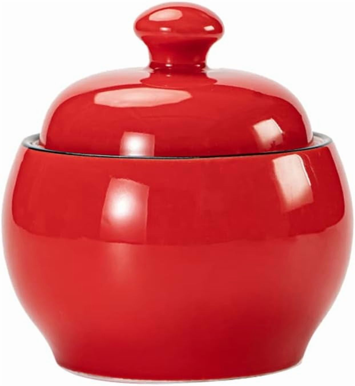 Ceramic Sugar Bowl Tea Canister Storage Jar Soup Jar with Lid