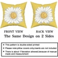 thumbnail image 6 of Spring Summer Pillow Covers 18X18 in Yellow Daisy Floral Couch Pillow Cases Set of 2 Flower Bloom Farmhouse Throw Pillows Spring Decor for Room Bedroom Cushion Outdoor, 6 of 6