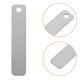 thumbnail image 2 of 25pcs Rectangle Blank Tag: Stainless Steel Metal Stamping Engraving Blanks for Keychain Bookmark Dog Tag Jewelry Making Luggage Pets, 2 of 3