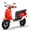 Red, variant on Track Seven 24V Ride on Motorcycle, 250W Ride-on Scooter Moped with Twist Throttle, LED Light, 12" Pneumatic Tires, Bluetooth, Max 10Mph, 24V Electric Motorcycle for Kids Girls Boys Aged 8-12, Red