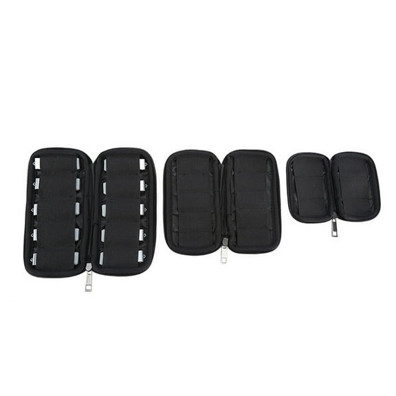 Limei USB Flash Drive Case - Soft Material Thumb Drive Holder case, USB Drive Holder Organizer, Portable Electronic Accessories Bag for USB Memory Stick with 6 Slots (4.7x3.5inch)