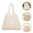 thumbnail image 4 of Bolso de mano de playa para mujer, bolso de playa de ganchillo de verano, bolso de hombro grande, bolso de viaje, 4 of 5