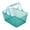 Blue, variant on Miulika Shopping Basket Grocery Basket Multifunctional Metal Convenient Portable with Handles for Supermarket Retails Stores Home White