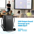 thumbnail image 2 of Bietrun 20W Voice Amplifier Wireless Microphone, Rechargeable Bluetooth Voice Amplifier for Teachers, 6H Working Time, Portable Megaphone Speaker Headset System for Teaching, Coach, Instructor, 2 of 9