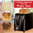 thumbnail image 7 of Brentwood Cool-Touch 2-Slice 760-Watt Toaster with Extra-Wide Slots and 6 Browning Levels, Black, 7 of 7